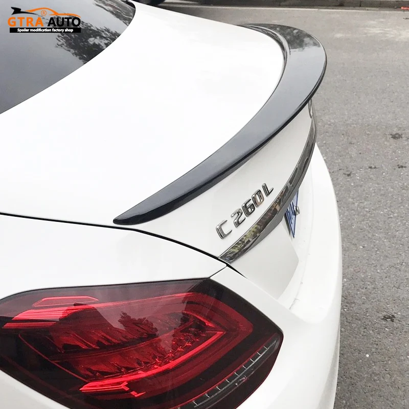 Sale Real Abs Spoiler For Mercedes Benz C-class 4 2015-2021 C63 Style Rear Trunk Spoiler - Buy C63 Style Rear Trunk Spoiler,W204 C-class Spoiler,2015-2021 C63 Product on Alibaba.com