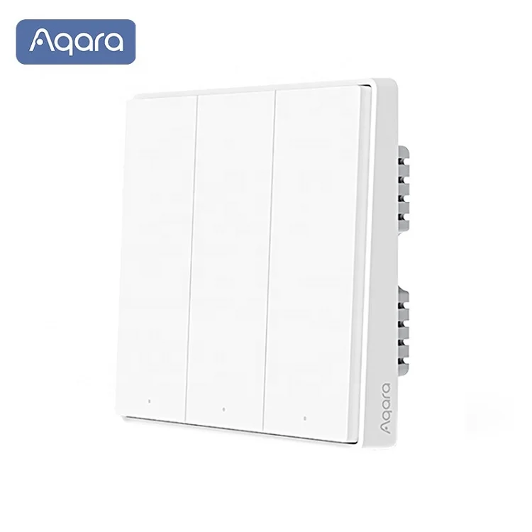2020 Xiaomi Aqara Smart Home Wifi Remote Control Zigbee Switches 1/2/3 Way Wall Switch D1 with/without Neutral Version
