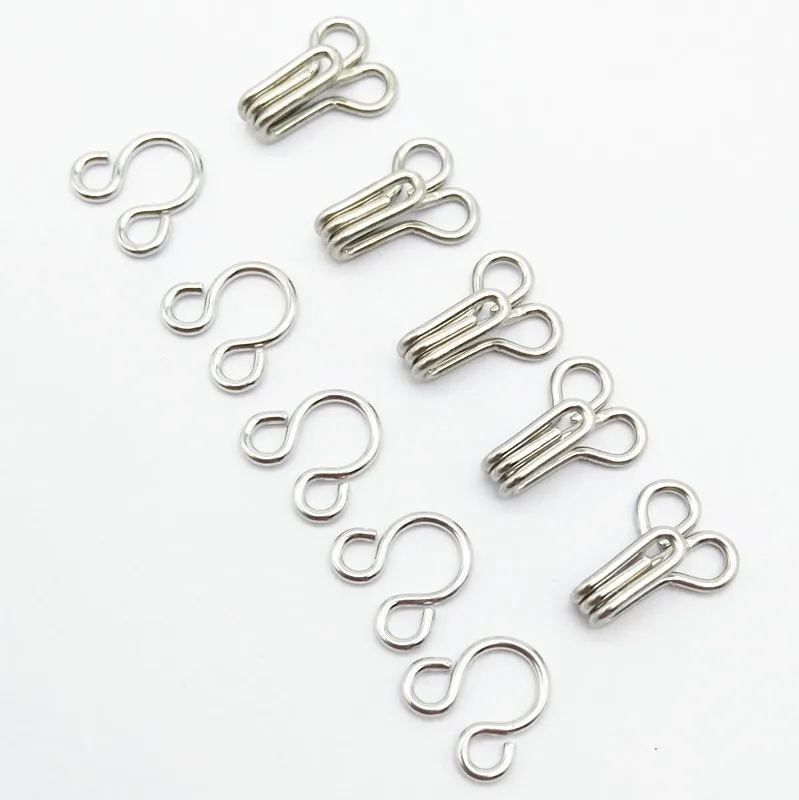 3 Brass Hook And Eye In Silver Color,Metal Hook And Eye For Bra Buy