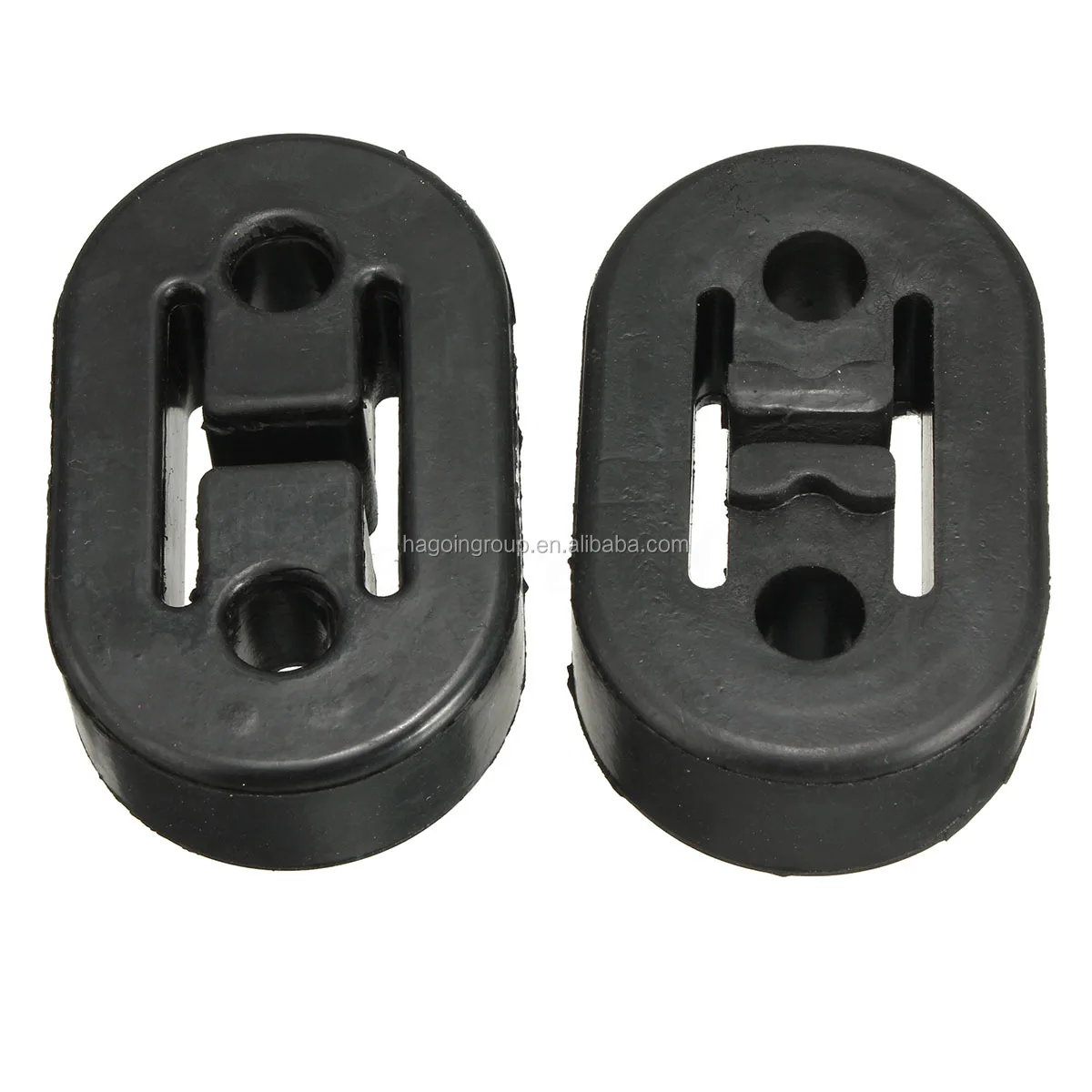 Universal Vehicles Car 4 Holes Black Rubber Auto Muffler Exhaust Hanger