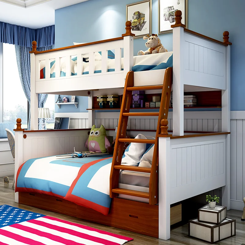 سرير اطفال دورين تصميم مبتكر مصنوع من الخشب المتين متميز للأثاث متميز للأثاث