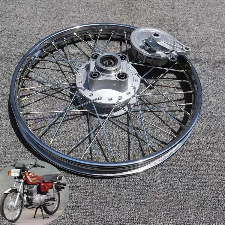 18 Inch Spoked Motorcycle Wheels - Customizable Rims