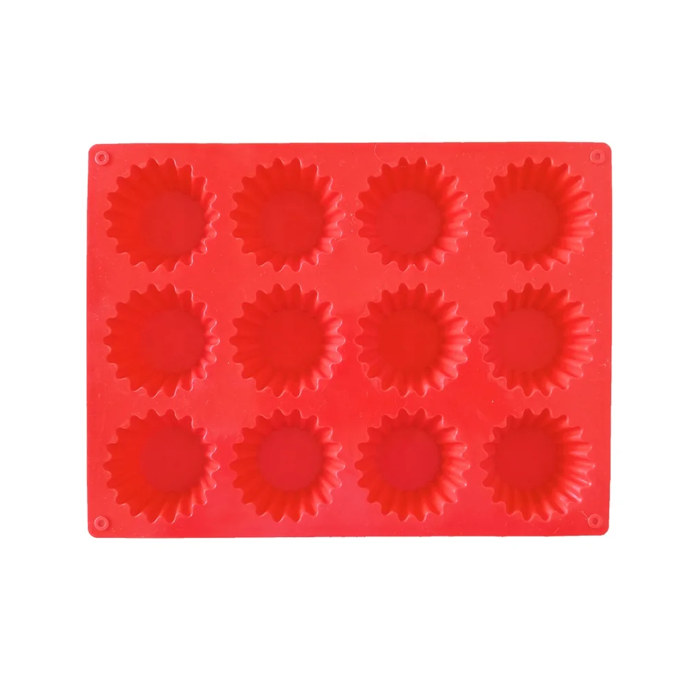 Silicone Muffin Pan 12cup Mini Cake Mold Best Food Grade Egg Muffin