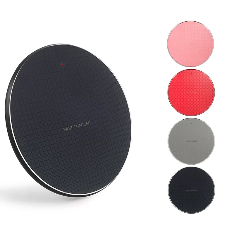 

2021 Amazon Ebay Sale 10w Fast Wireless Charger,Wireless Charging Pad Wireless Car Charger For Apple Iphone Samsung Huawei Zte, Red, silver, black, champagne