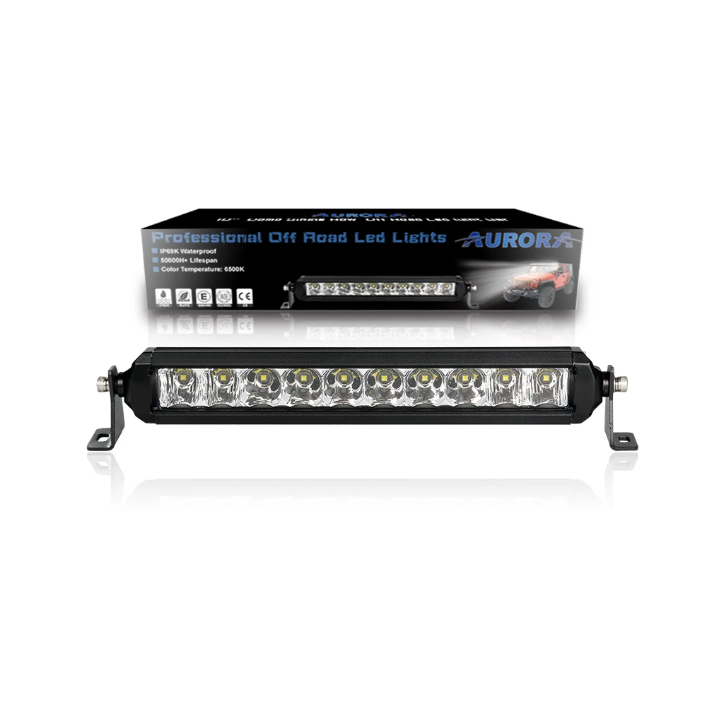 Aurora Screwless Series USA Designed  IP69K Military standard 10'' 4x4 Offroad LED Light Bar Truck