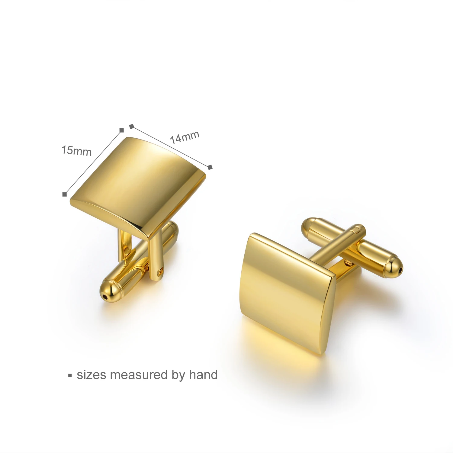Luxury Gold Plated 925 Silver Wholesale Gift Cuff-links Custom Logo For Men(图1)