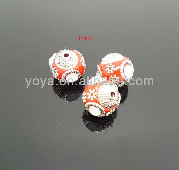 Handmade Chunky Indonesia clay beads ,Kashmiri beads,Indonesia Rhinestone Beads.JPG