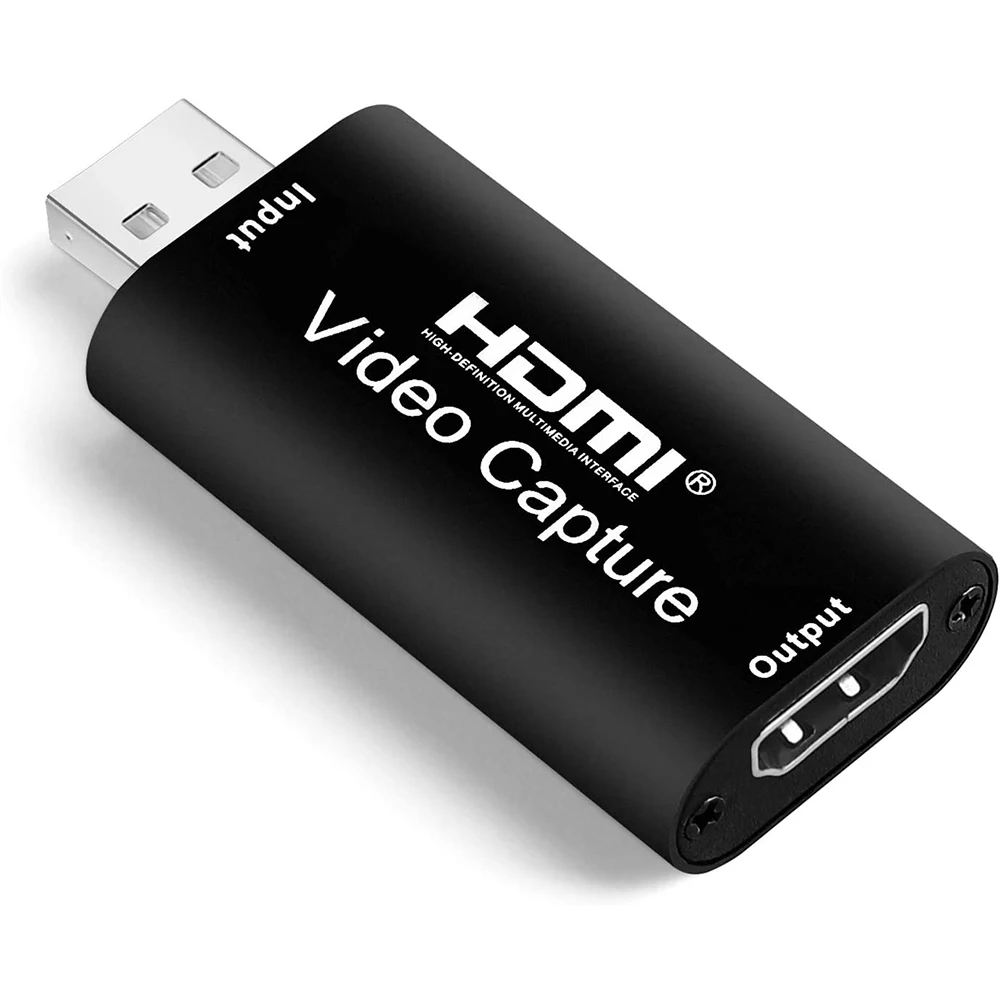 Tarjeta de captura de video hdmi portátil para streaming compatible con USB2.0 Windows Android MacOS con VLC OBS Amcap