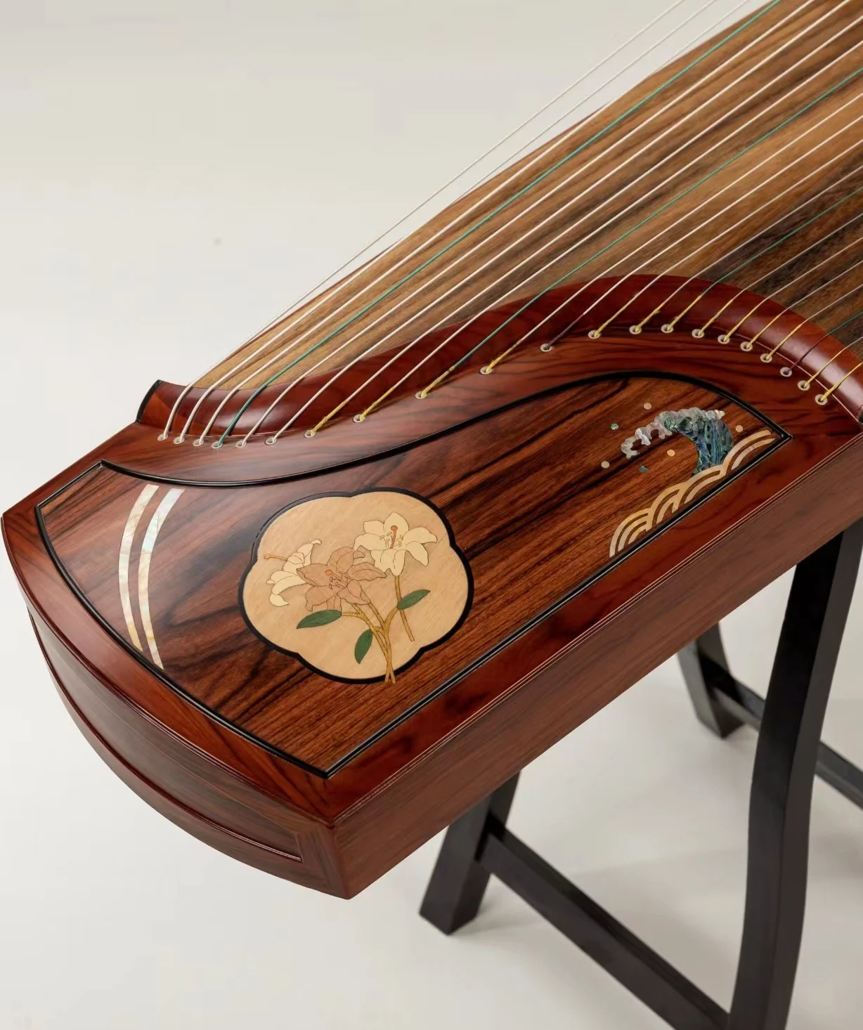 Traditional Chinese Guzheng Handdug Zither,21string National Musical