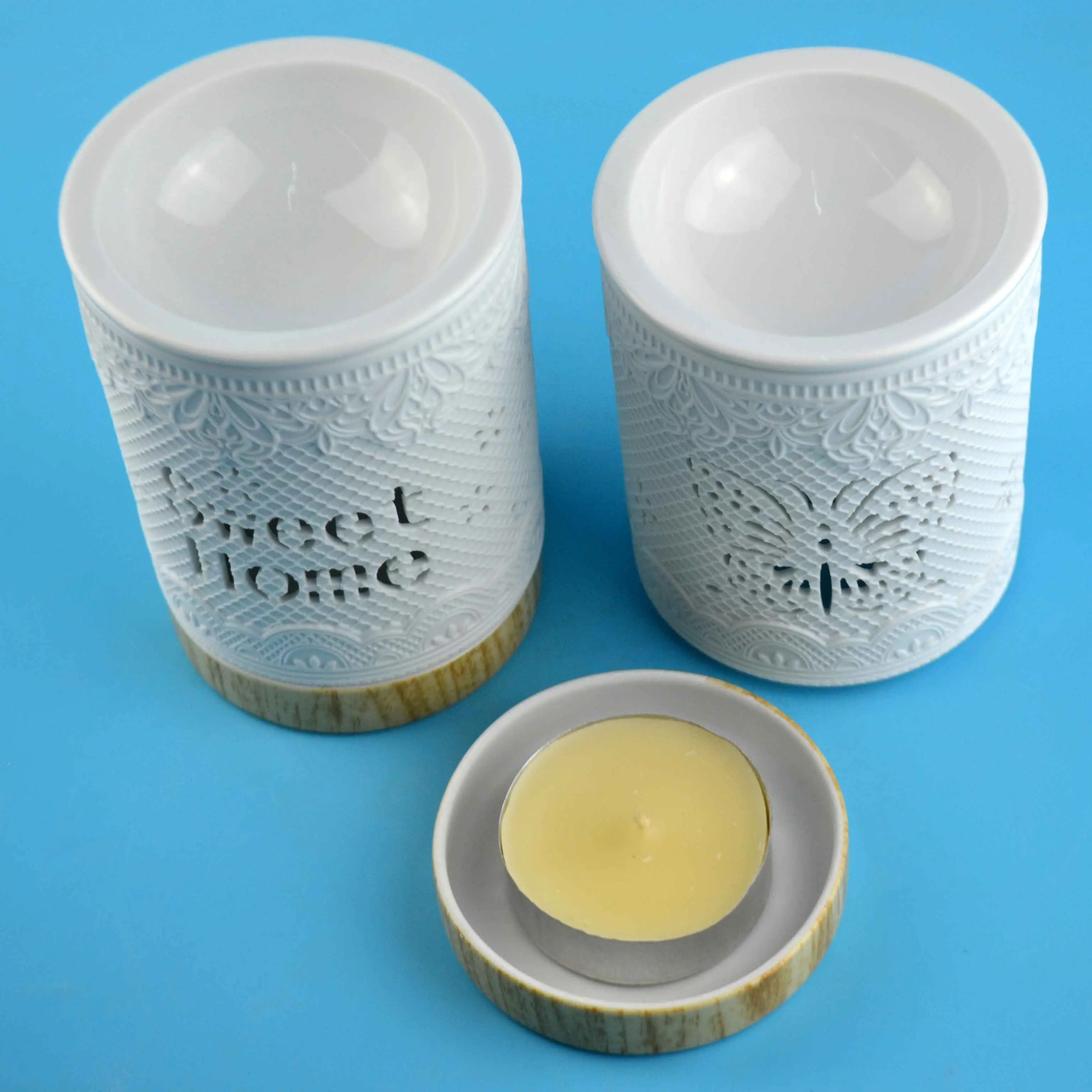 2019 New White Porcelain Candle Warmer With Cut Out Design Buy White Ceramic Candle Warmer