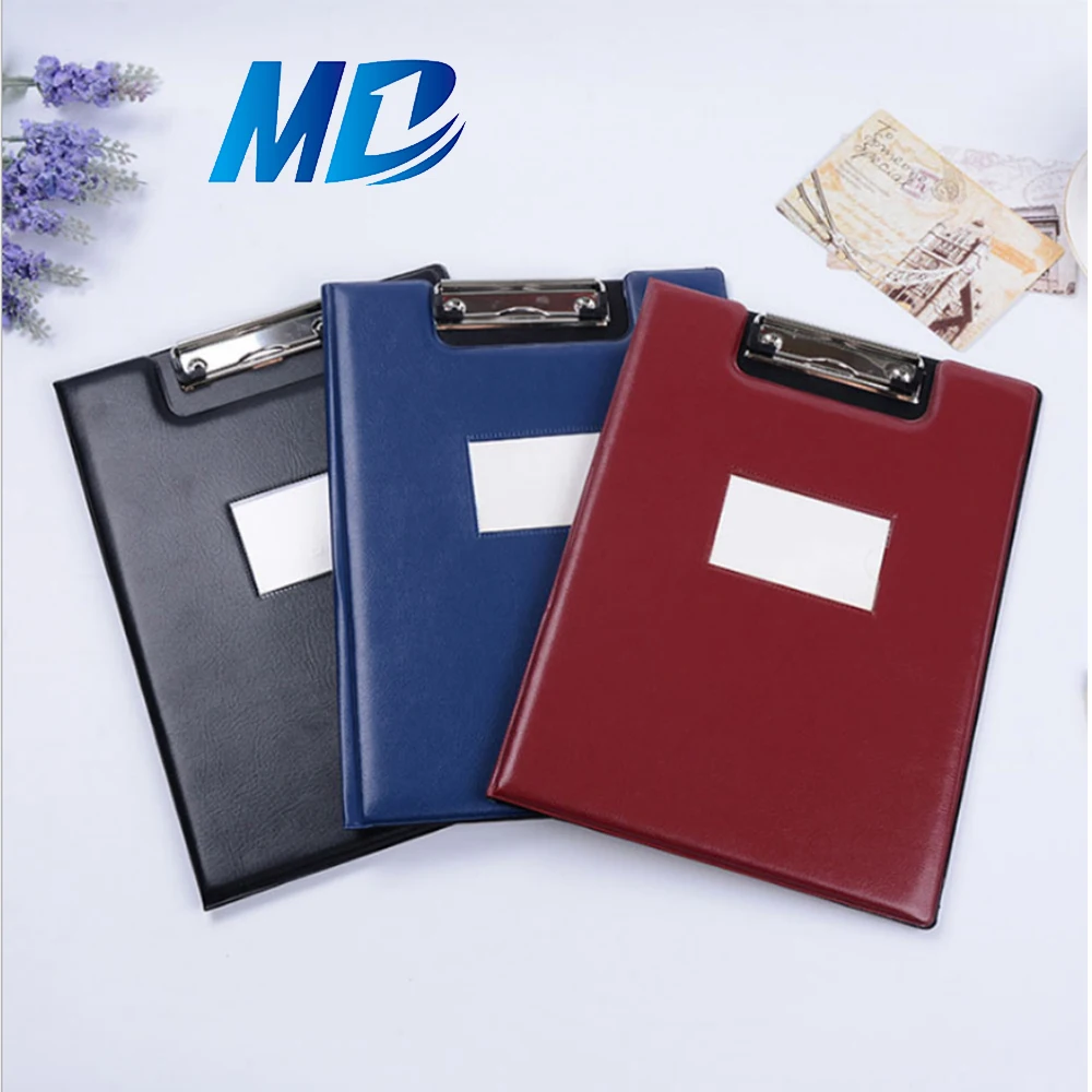 皮革商务档案袋a4文件夹记录文件夹书本报告时尚皮革剪贴板文件夹