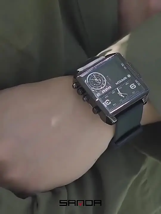 Luxury Black Digital Sport Bracelet Watch For Men & Unisex, Quartz