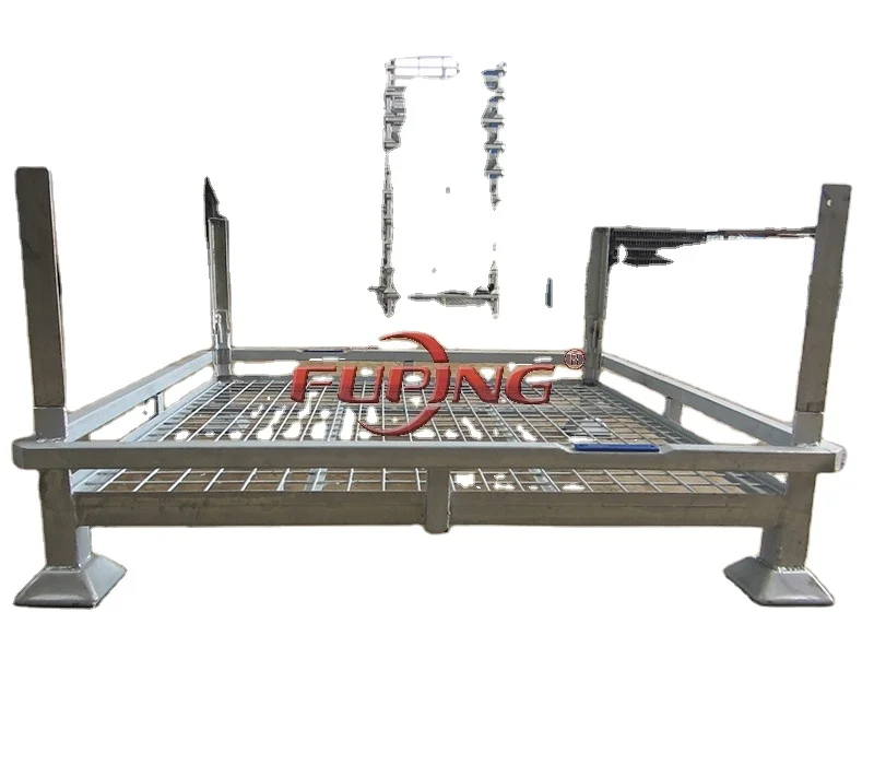 
steel display rack for flower seeding, metal galvanized rack flower pot for warehouse, 