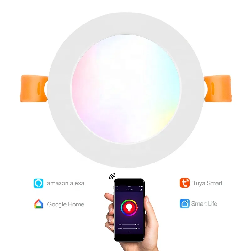 Tuya App Multi-Scene Voice Control RGB Color Adjustable smart led downlight