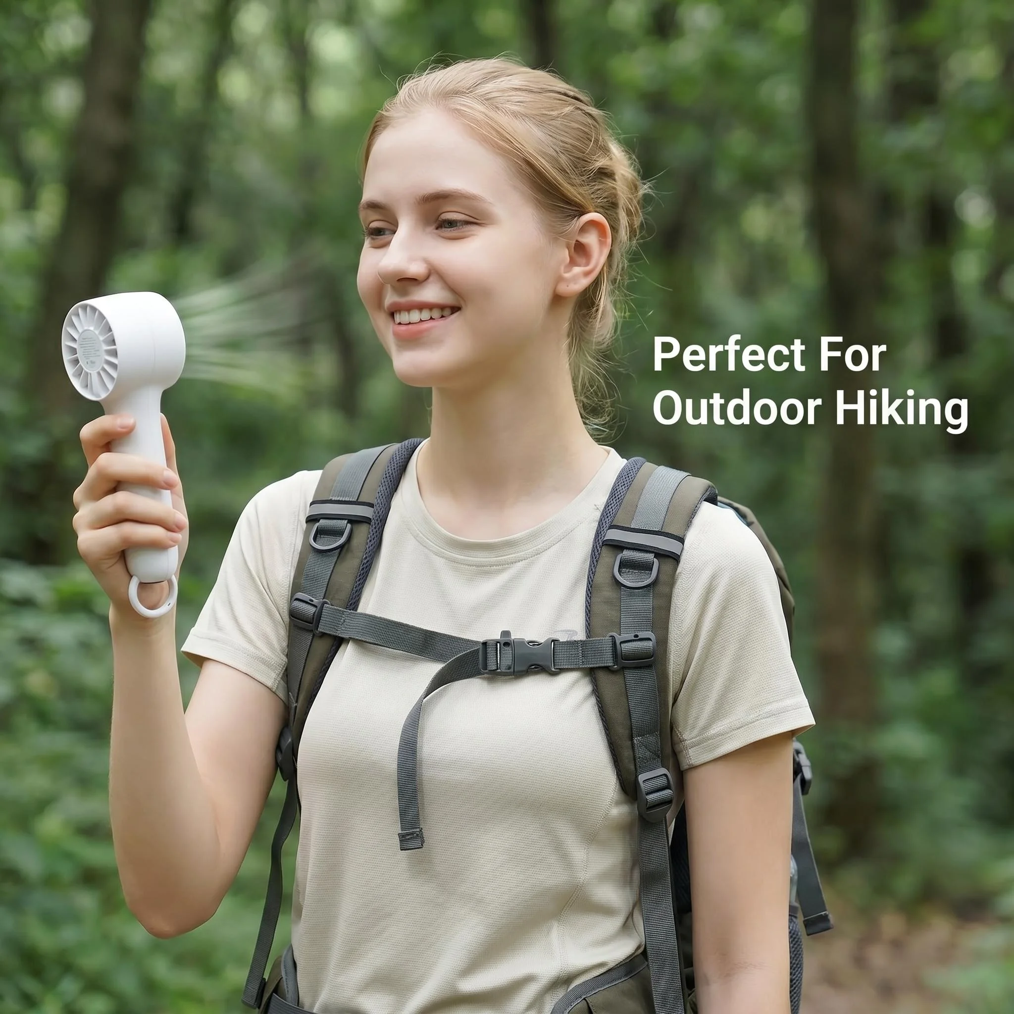 Display Cooling Handheld Fan, USB, Plastic, Portable - detail 4