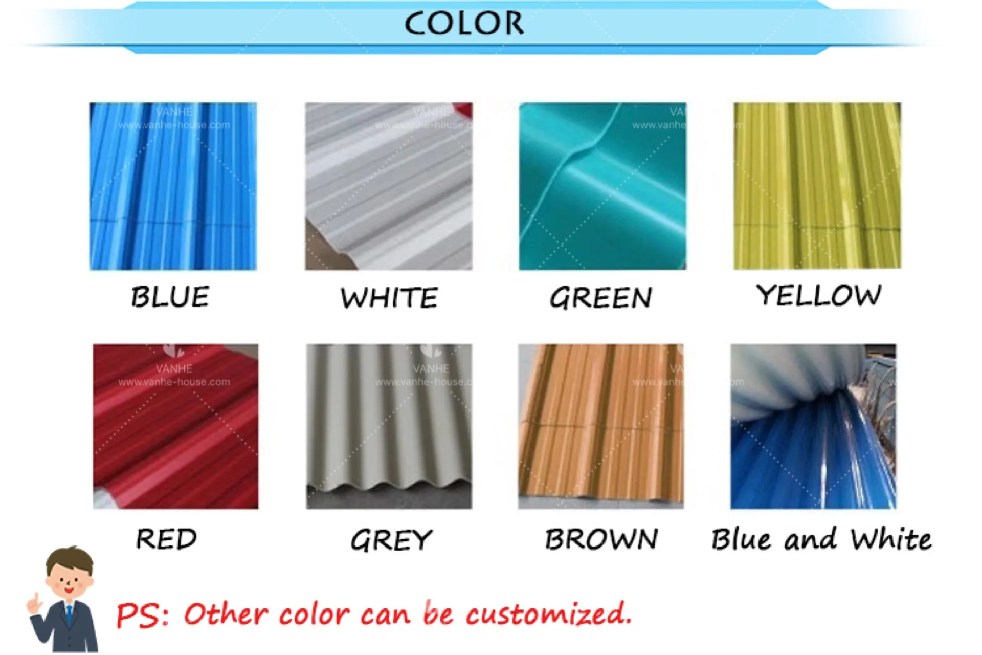 Construction Materials Steel 0.45mm Thick Aluminum Zinc Roofing Sheet