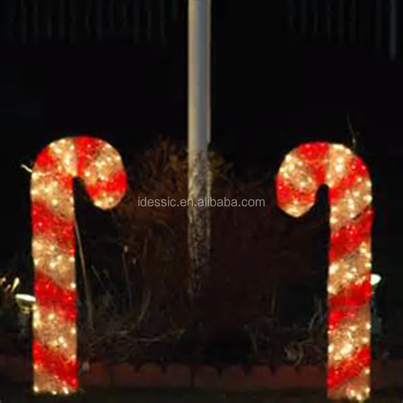 Outdoor Led Rope Light Lighted Candy Cane Archway For Commercial Grade