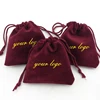 Cotton pouch drawstring Jewellery Case insert Card suede Jewelry Pouch For Jewelry