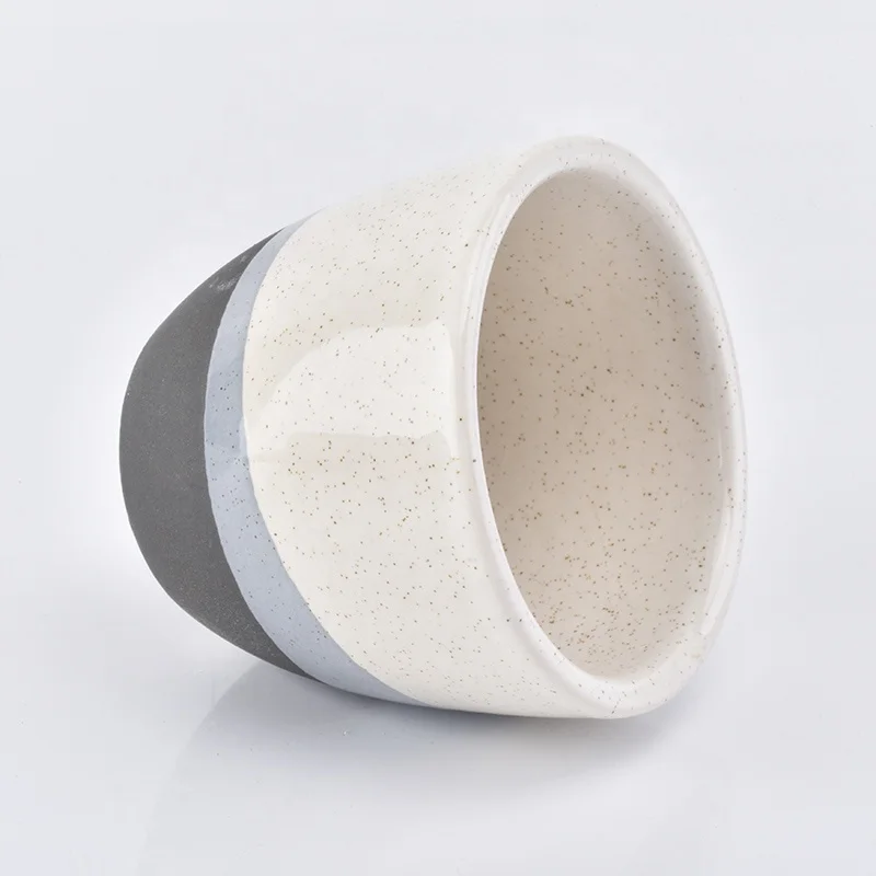 40ml Custom round ceramic candle cup home decor