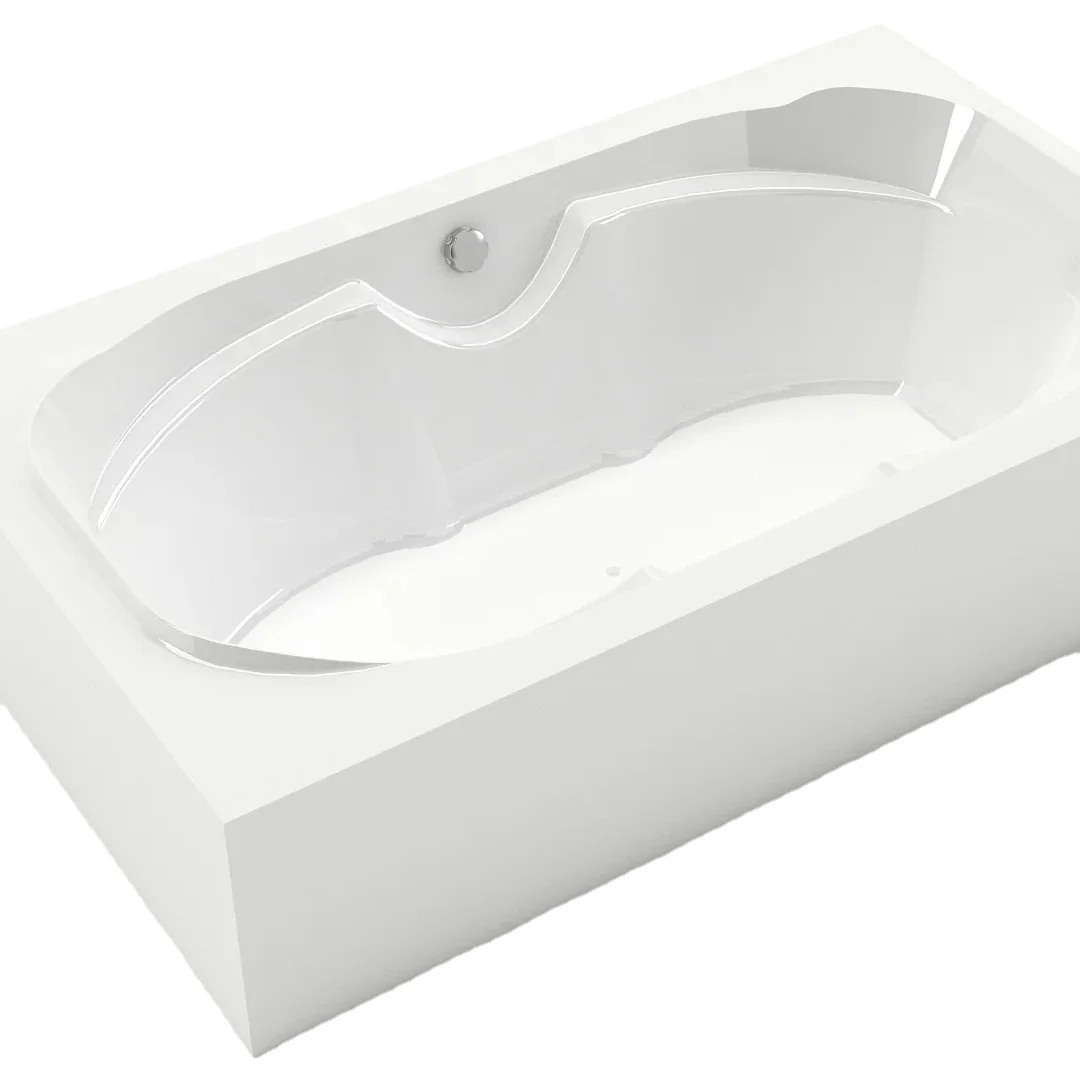 Baku Bellavasca Bathtub For One Person Free-standing White Acrylic ...