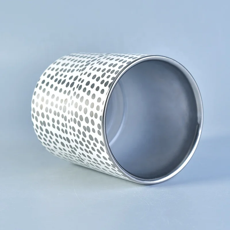 10oz Wedding Party Electroplating Ceramic Candle Holder