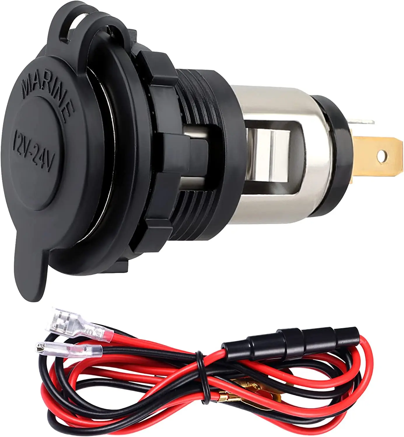 24v cigarette lighter socket Rearmaster 12V/24V Power Supply Adapter DC Extension 1PCS High Quality 12V 24V