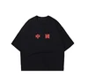 High street Chinese printing basic models oversize loose short-sleeved unisex t shirt