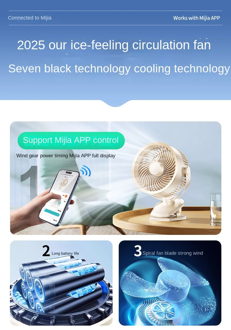 Desktop Fan, USB, Portable - detail 14