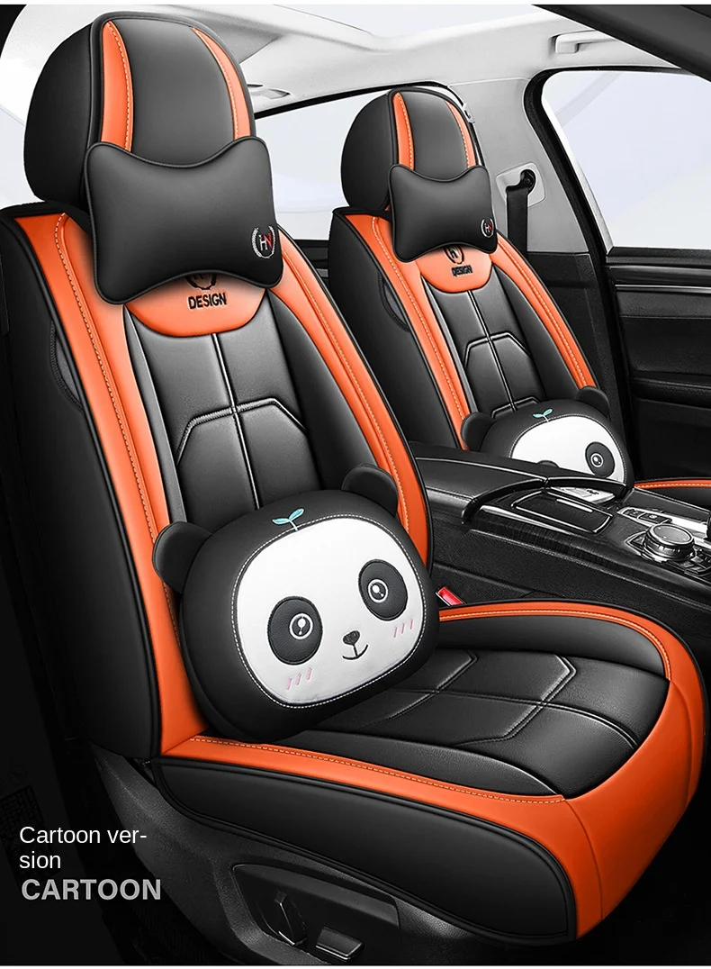 Four Seasons Fully Surrounded Car Seat Cushion Front Generation Leather Polyester for Car Seat Supplies details