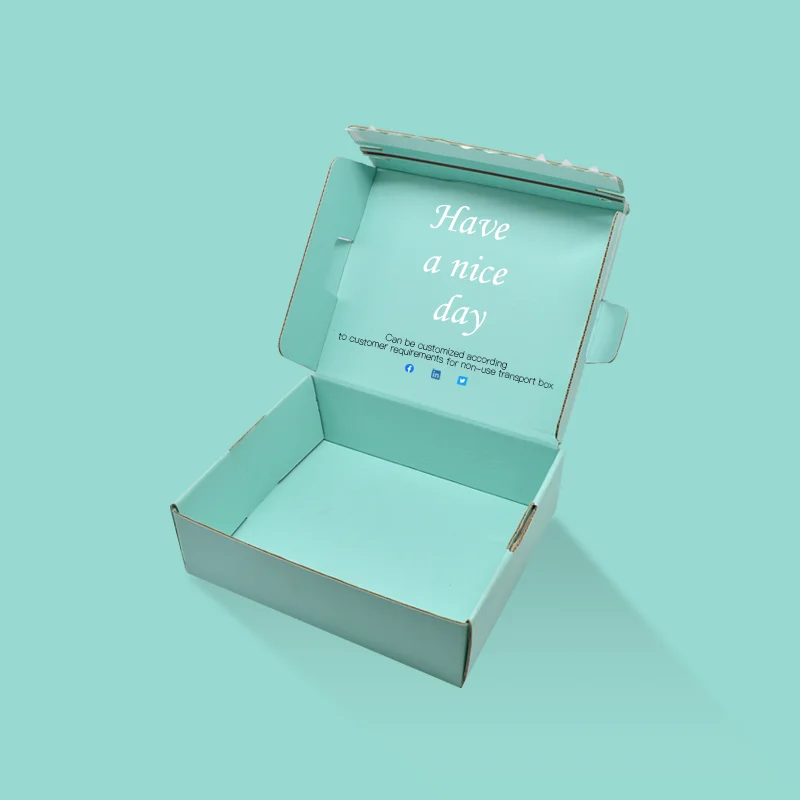 Customized Logo Corrugated Paper Postal Shipping Box Packing