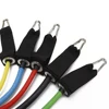 Premium Quality 11 Pcs workout bands Resistance Exercise Tube Bands Set with 5 loop resistance bands 2 core slide