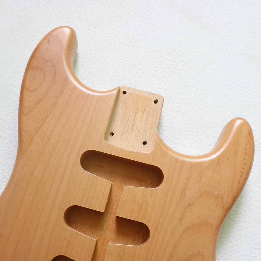 2 Piece Alder Strat Electric Guitar Body Finished In Nitro Satin Aged