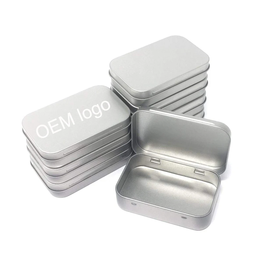 rectangular metal tins