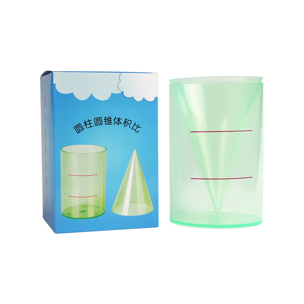 
Hot sale transparent cylindrical cone surface area expansion volume ratio presentation tool of cylinder to cone 