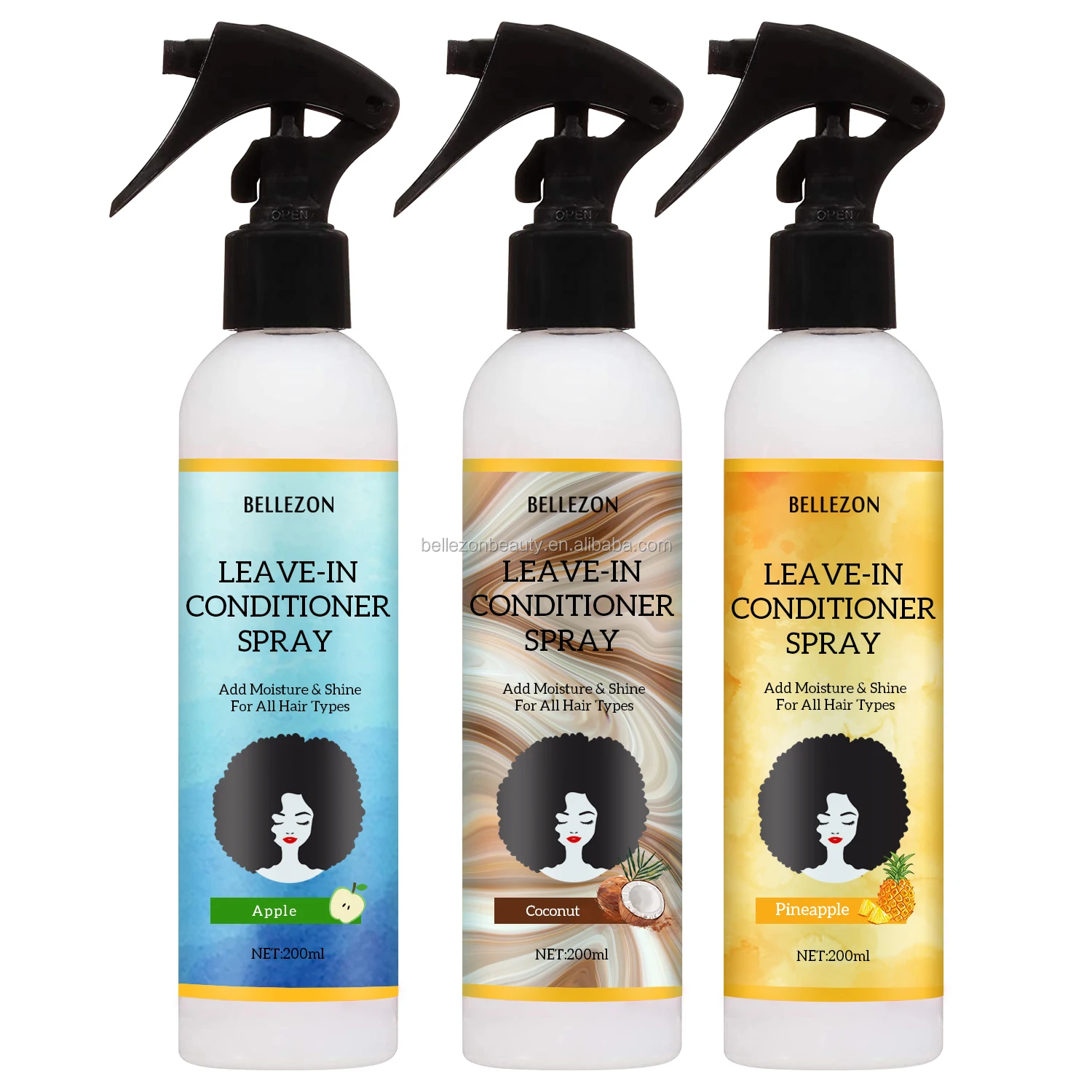 Antifrizz Detangles Curl Enhancer Moisturizing Black Hair Spray Mist