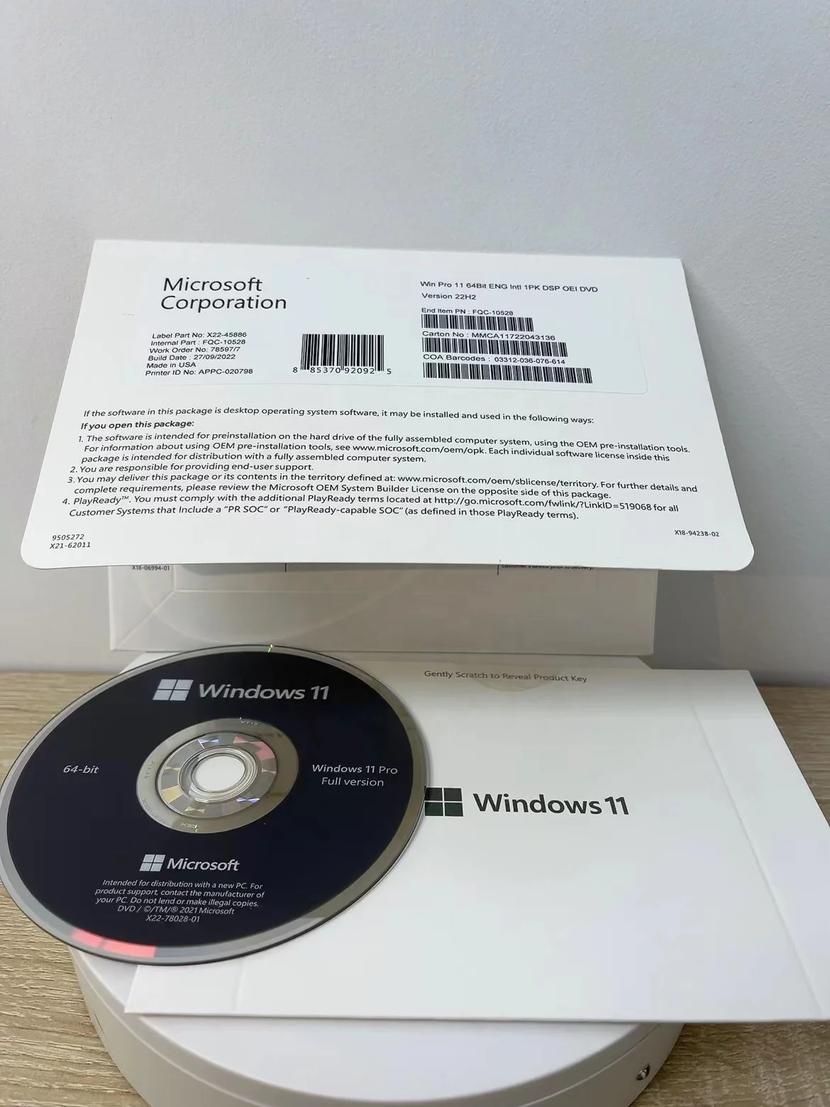 Microsoft Windows 11 Pro Oem Dvd Free Shipping Win 11 Pro Oem Dvd ...