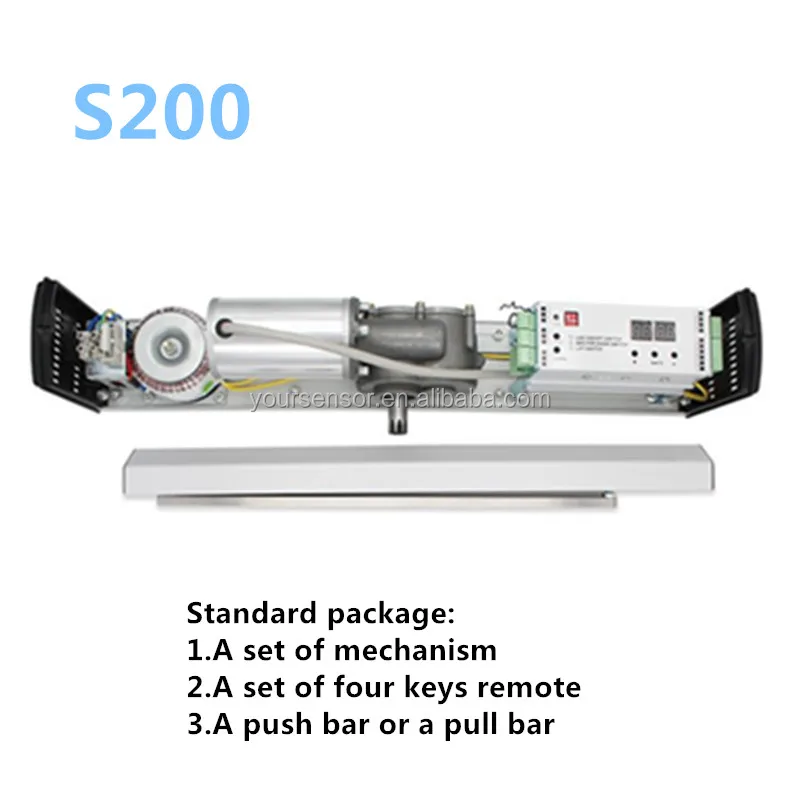Yourrsensor Swing Glass Commercial Automatic Door Opening Mechanism