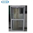 Wholesale aluminum double hung shape white window with best price