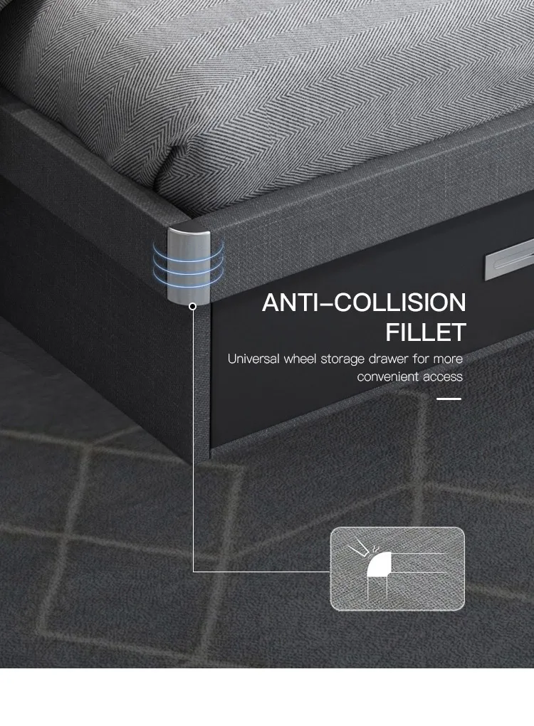 Wooden High Box Storage Bed Design Drawer Storage Bed Buy Bed Wooden