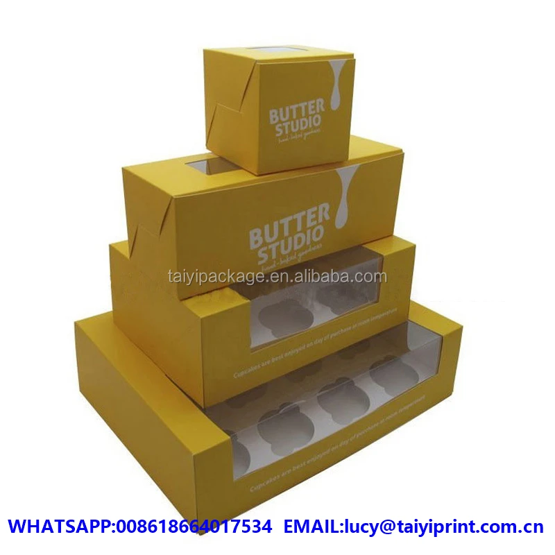 custom printed cupcake gift box