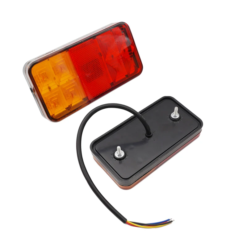 product high quality 12v two color rectangular trailer truck universal 8led tail light-34