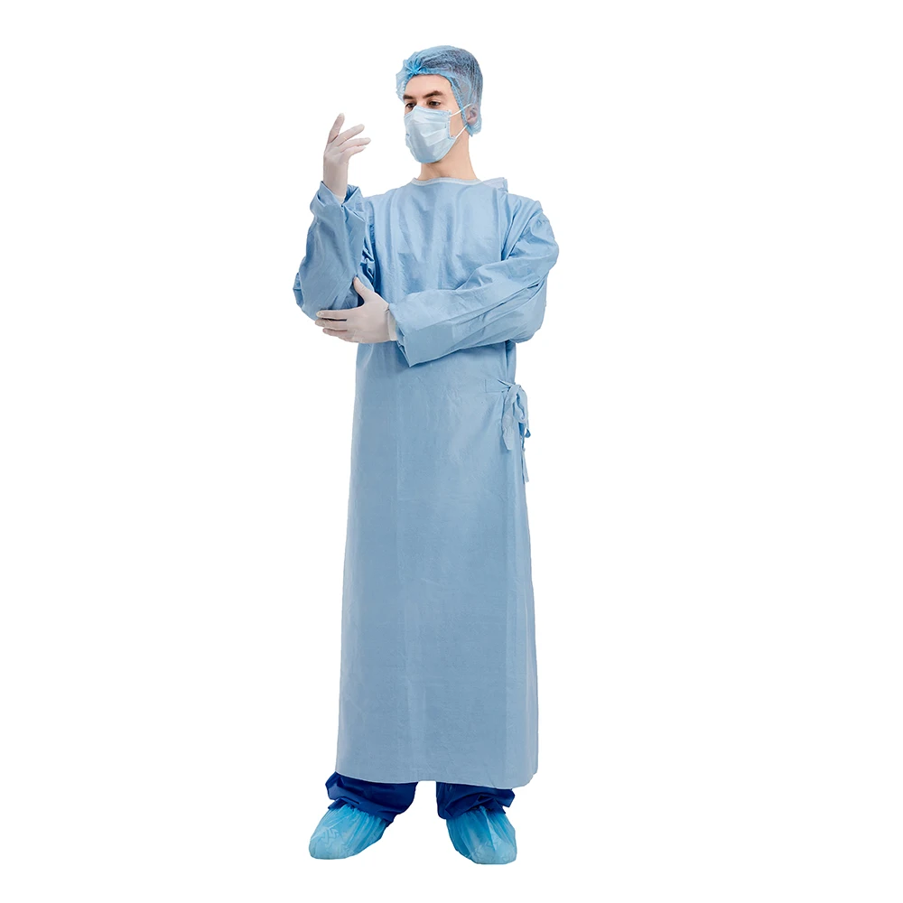 Spunlace non-woven fabric Sterile Disposable Surgical Gown SMMS PE PPE Gown - KingCare | KingCare.net