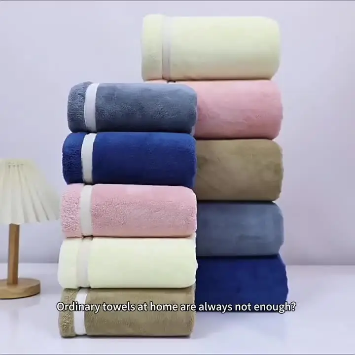 Five-star Hotel Quality Microfiber Antimicrobial Solid Color Bath