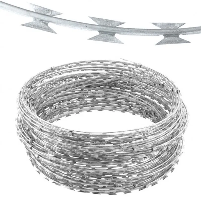 Stainless Steel Razor Wire Prices Concertina Razor Blade Barbed Wire Galvanized Razor Double