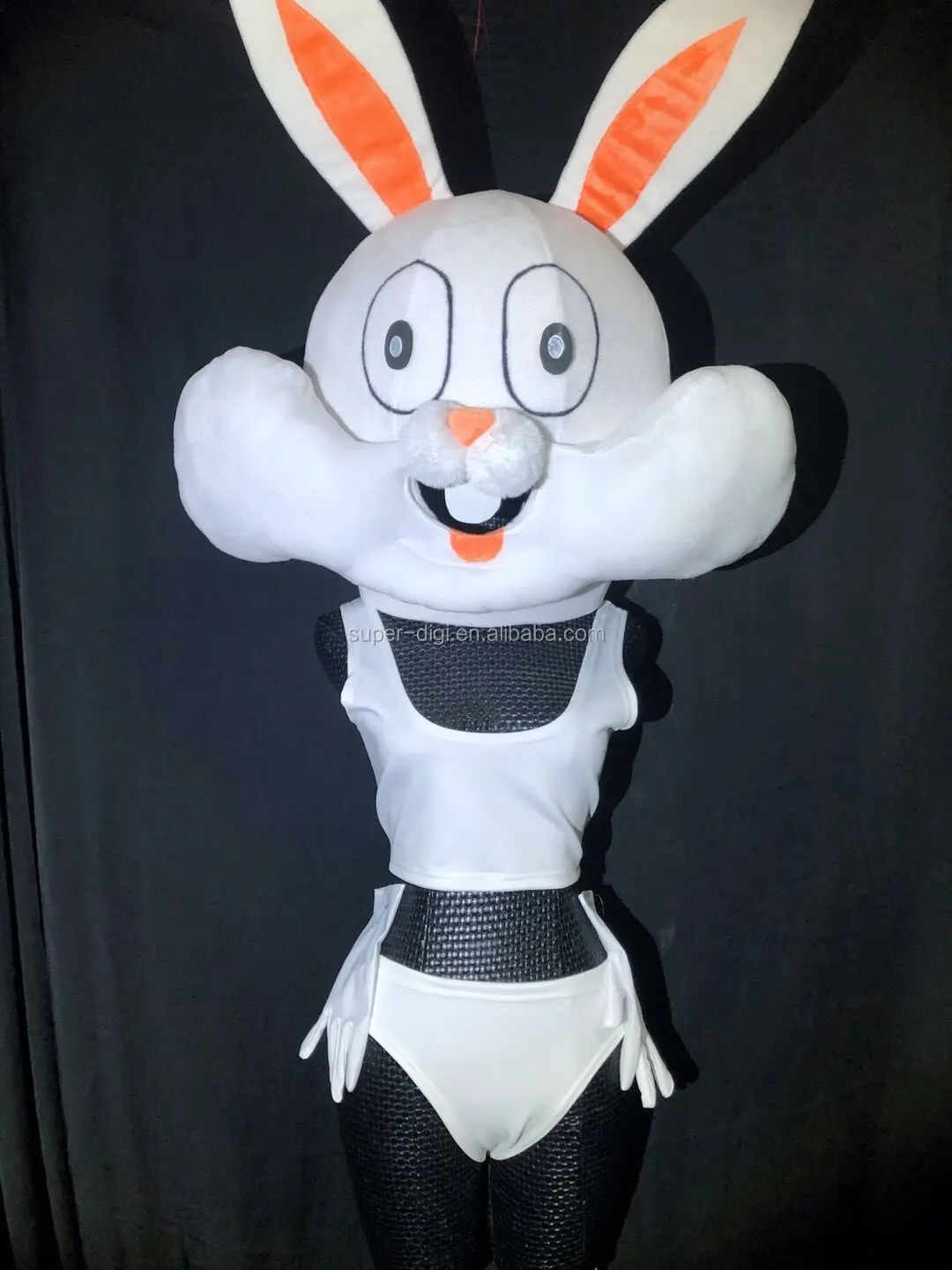 Nightclub stage dance Halloween party rabbit headwear costumes headdress Easter  bunny Halloween cosplay costume| Alibaba.com