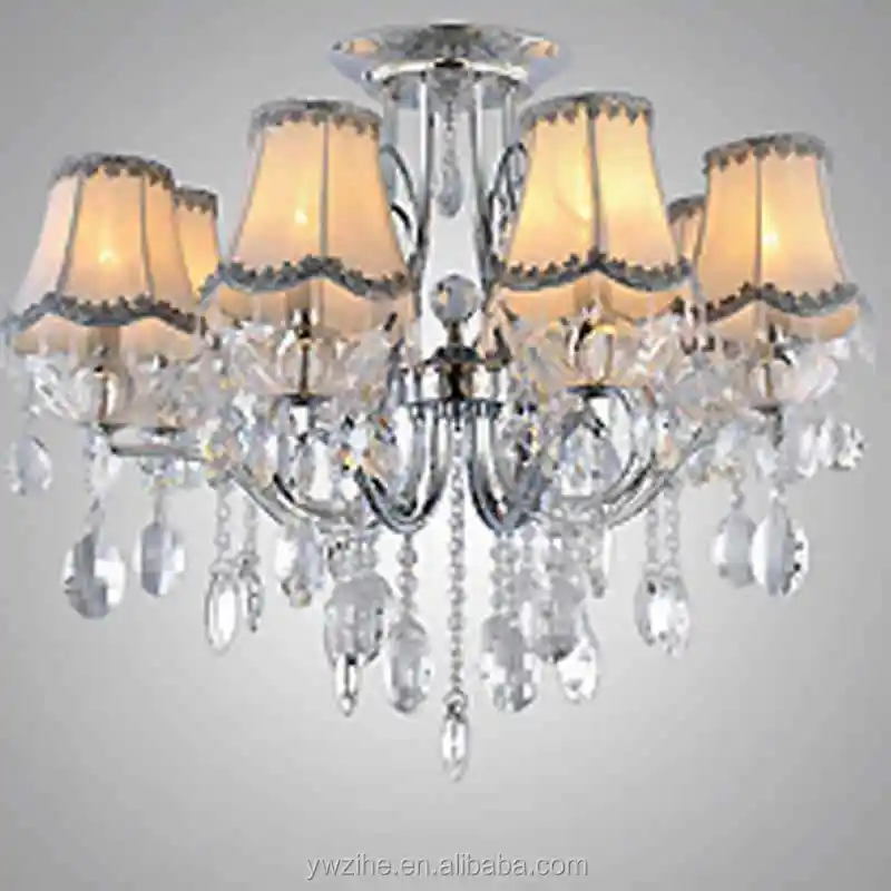 Lamp Shades Crystal Wall Lamp Chandelier Fabric Lampshade Nordic Style 