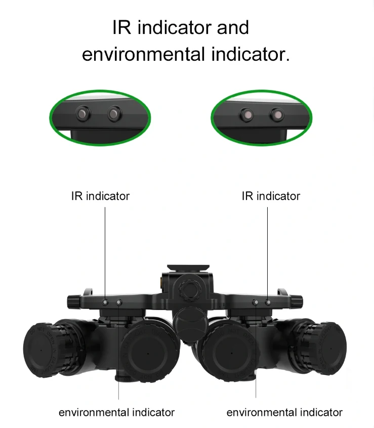 Visionking Optics HD Lens System 4 Tubes Night Vision Goggles with Build-in Diopter Adjusting (GPNVG-18)