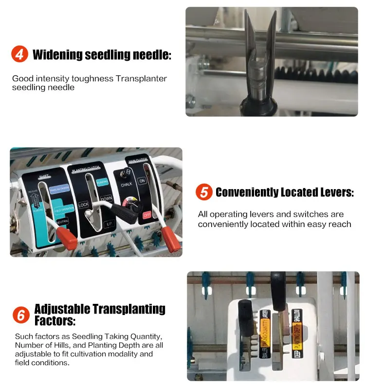 6 Row Handle Type Rice Transplanter