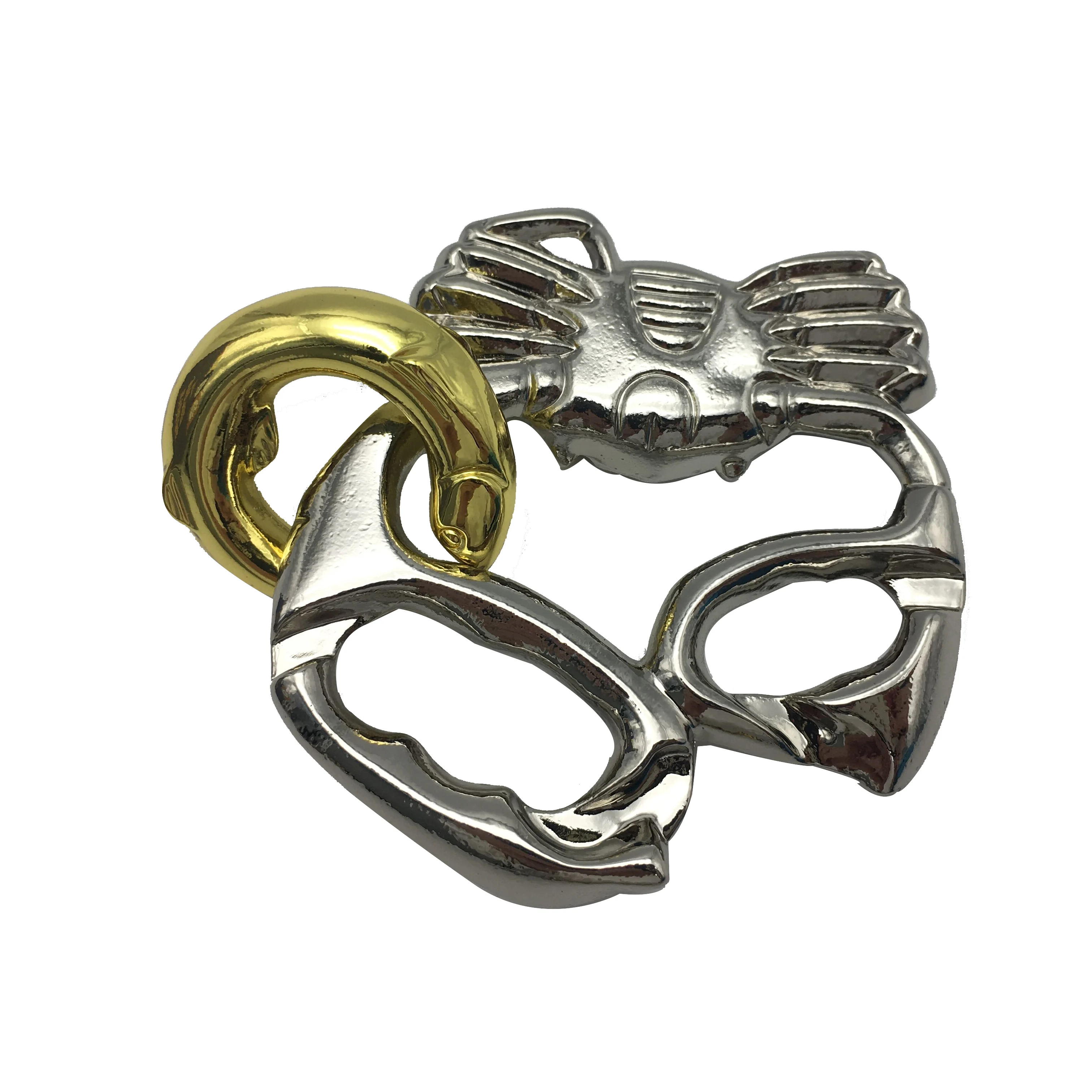 Metal 3d Puzzle Pieces Iron Puzzle Brain Teaser Gold Silver Bepuzzled