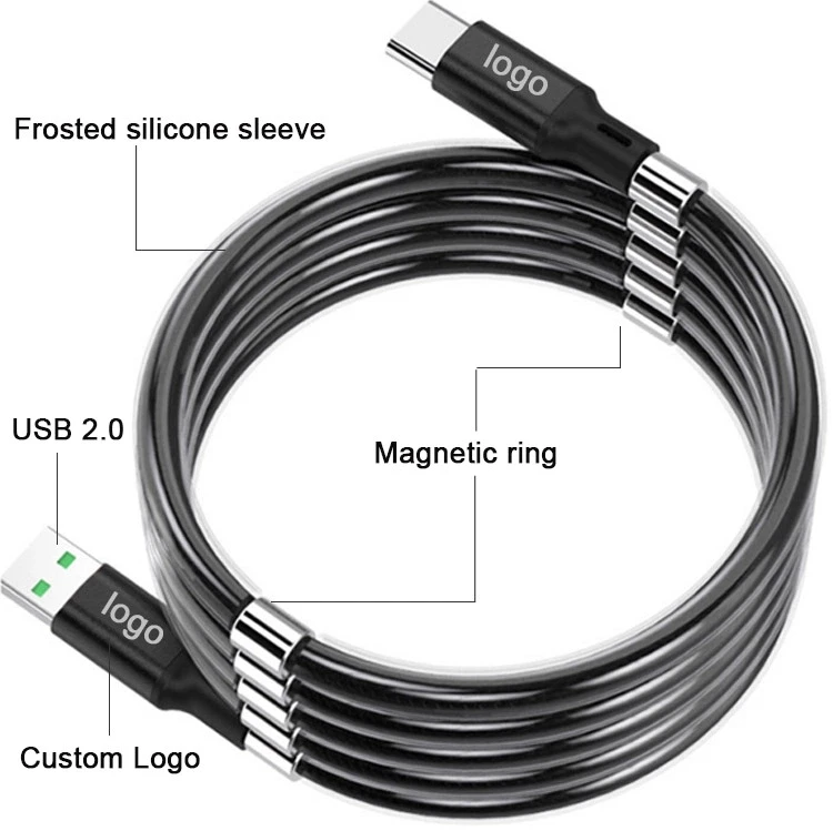Hot sale Supercalla portable 2.4A fast charging micro magnetic usb data charging cable - ANKUX.COM